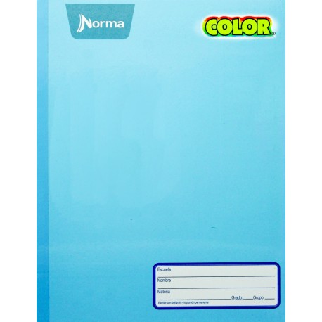 LIBRETA DE COLOR AZUL CIELO, RAYAS
